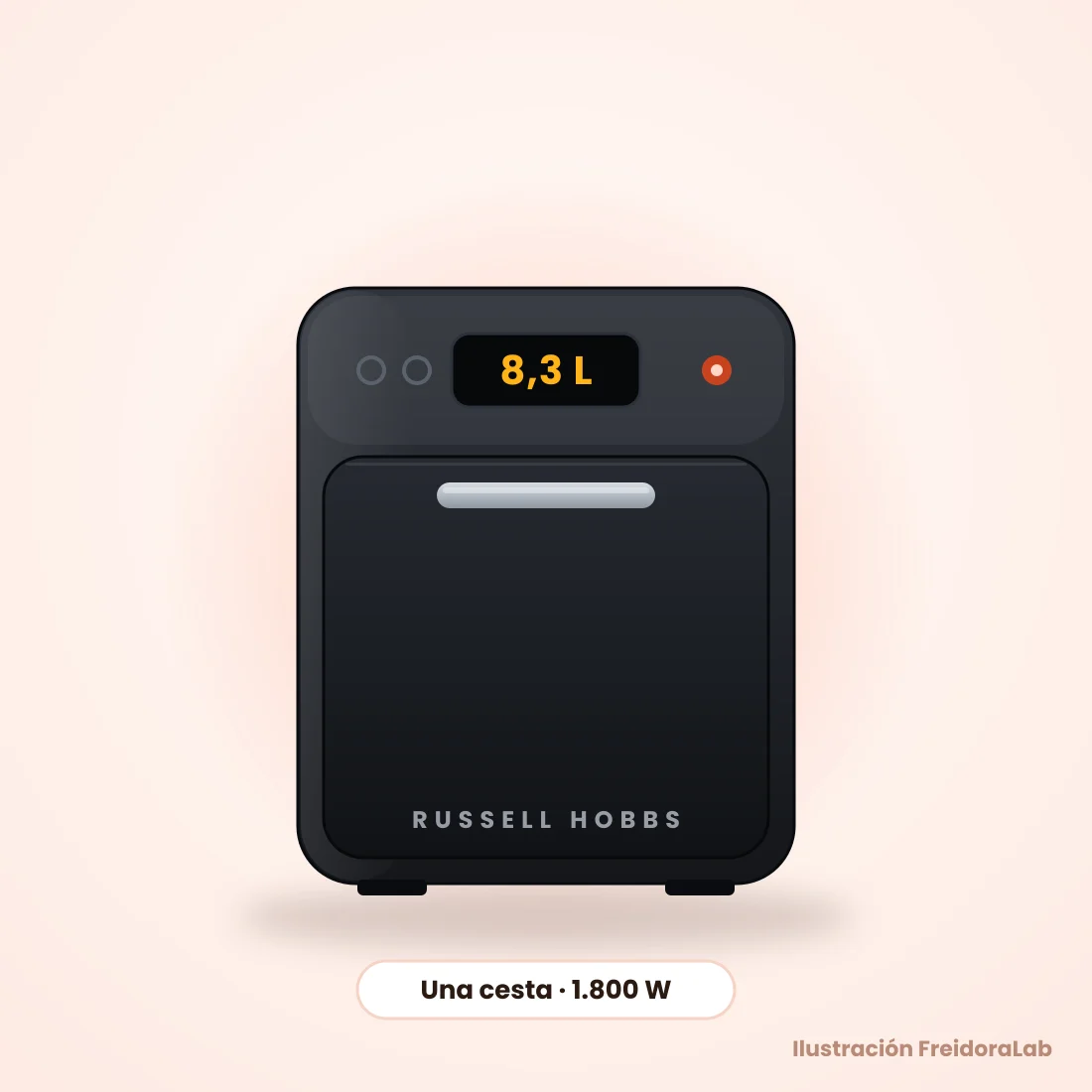 Ilustración de Russell Hobbs Satisfry 8,3 L: 1 cesta